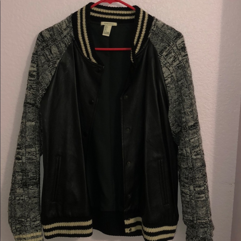 Faux Leather Jacket